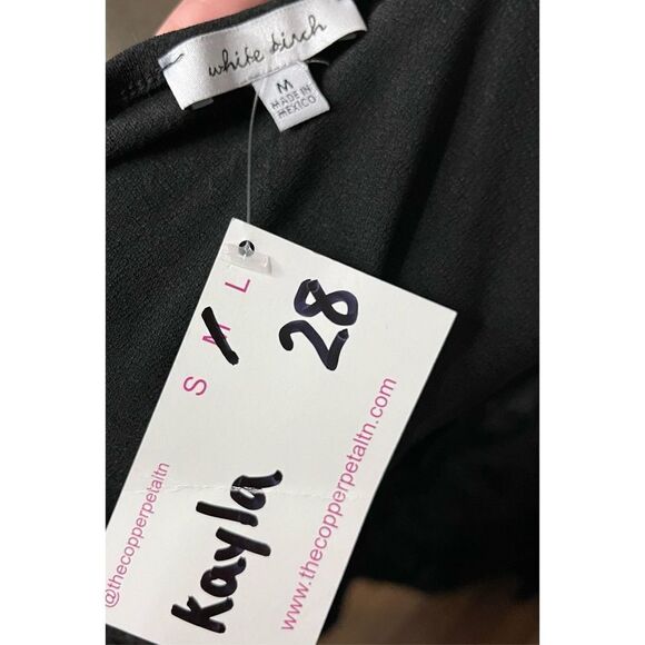 White Birch Black Blouse - Medium NWT - Picture 4 of 4